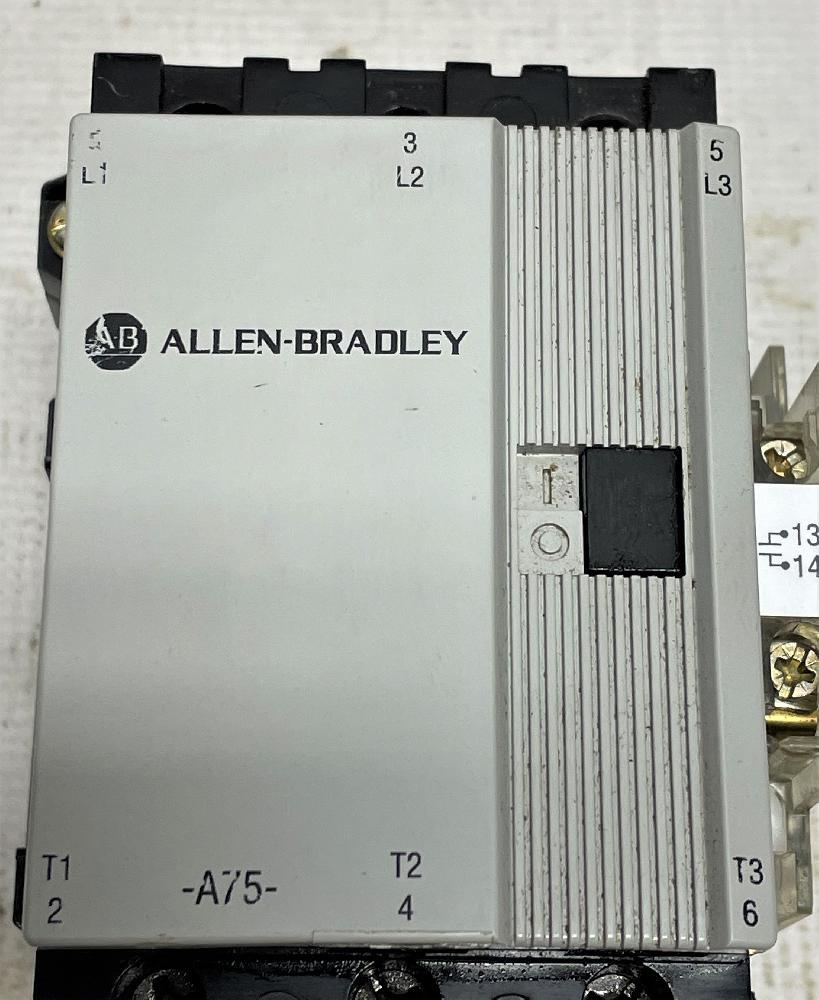 Allen-Bradley 100-A75NH3 Contactor 75A Contacts 208V 60Hz Coil