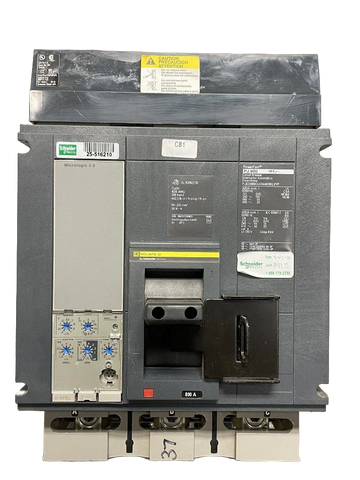 Square D PJA36080CU33A I-Line Molded Case Circuit Breaker 800 Amp 600 Volt Micrologic 5.0 LSI