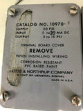 LEEDS & NORTHRUP 10970-4 20 PSI 4-20 MA DC ELECTRO PNEUMATIC CONVERTER