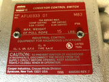 AFU0333-01 CROUSE HINDS CONVEYOR CONTROL SWITCH RIGHT HAND SINGLE END 1 TWO C