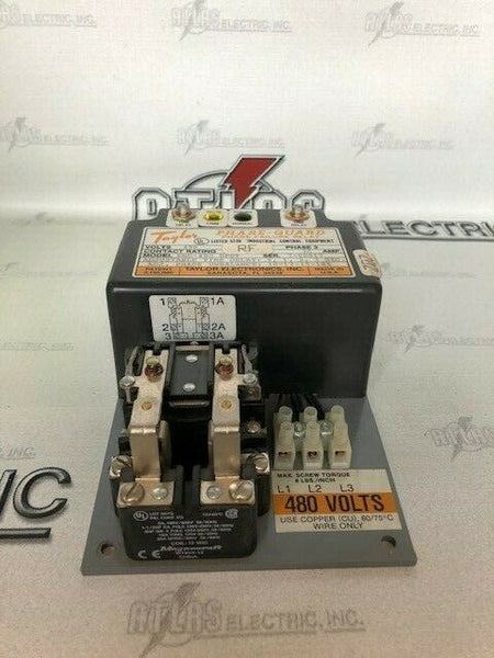 TAYLOR PHASE GUARD PND-480 DPDT PHASE FAILURE RELAY