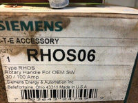 SIEMENS RHOS06 ROTARY HANDLE FOR OEM SW 30/100 AMP
