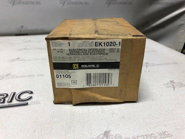 SQUARE D EK1020-1 ELECTRICAL INTERLOCK FOR 100-200AMP SAFETY SWITCH SERIES E