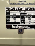 Hayley Industrial TI-120/120-3 MAGNE-SYNC INVERTER 30 Amp 120 Volt DC Input 25 Amp 120 Volt AC Output