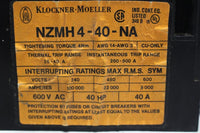 Klockner-Moeller NZMH4-40-NA Molded Case Circuit Breaker 40 Amp 600 Volt