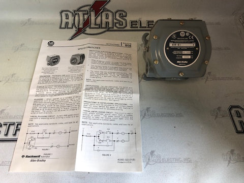 ALLEN BRADLEY 808-R3 SPEED SWITCH