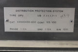 ABB TYPE DPU DISTRIBUTION PROTECTION SYSTEM CAT#445H0400-600