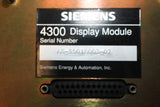 SIEMENS 4300 DISPLAY MODULE SERIAL# AH-9501B003-07