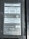 Allen Bradley SMC-2 Reduced Voltage Starter Catalog Number 150-A09NA 2 HP 230 Volt Open Enclosure