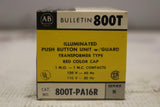 ALLEN BRADLEY 800T-PA16R  Red Pilot Light Pushbutton