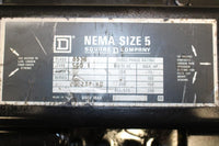 Square D Size 5 FVNR Motor Starter Catalog Number 8536 120V Coil
