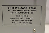 JOY MANUFACTURING CO MK.3-110617-L UNDERVOLTAGE RELAY 115VAC INPUT