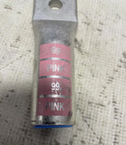 Thomas and Betts 60273 500MCM AL9CU Two Hole Crimp On Lug 99 Pink