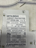 Mitsubishi 1 lot 2 3 amp DIN Rail Mounted Circuit Breaker 2 Pole 240VAC-120VDC CP30-BA-2-3
