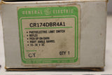 GE CR174DBR4A1 PHOTOELECTRIC LIMIT SWITCH REFLEX PICK UP ON DARK RIGHT ANGLE BARREL 10-30VDC