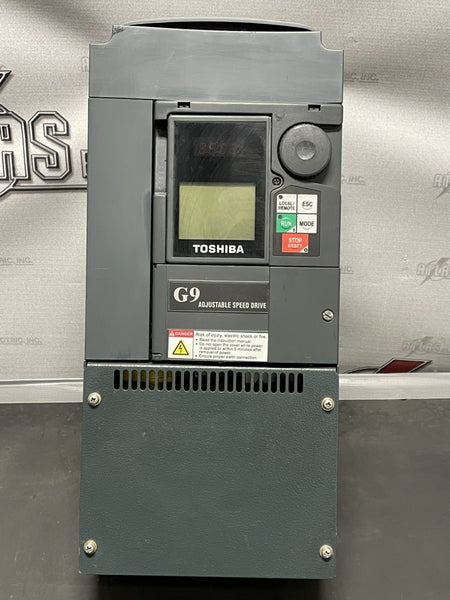 Toshiba 7.5hp Variable Frequency Drive Catalog Number VT130G9U4080 Open Chasis