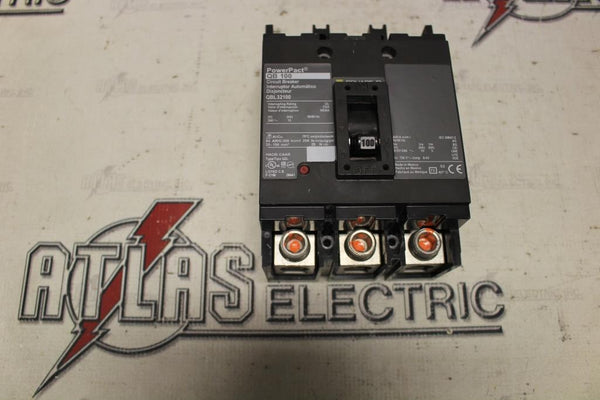 Square D QBL32100 Molded Case Circuit Breaker 100 Amp 240 Volt