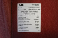 ABB 1VAFACB45664100D09 GROUND & TEST DEVICE 1200-2000AMP 5-15KV