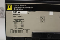 Square D MAP36600 Molded Case Circuit Breaker 600 Amp 600VAC/250VDC Volt